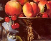 Still Life with Peaches, Plums and Cherries - 布莱斯·亚历山大·德斯戈夫